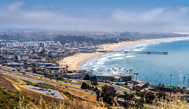 Fog lingers over Pismo Beach.